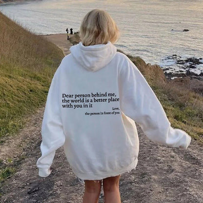 Liebe & Stil: Unisex Hoodie mit Kängurutasche und Motivdruck